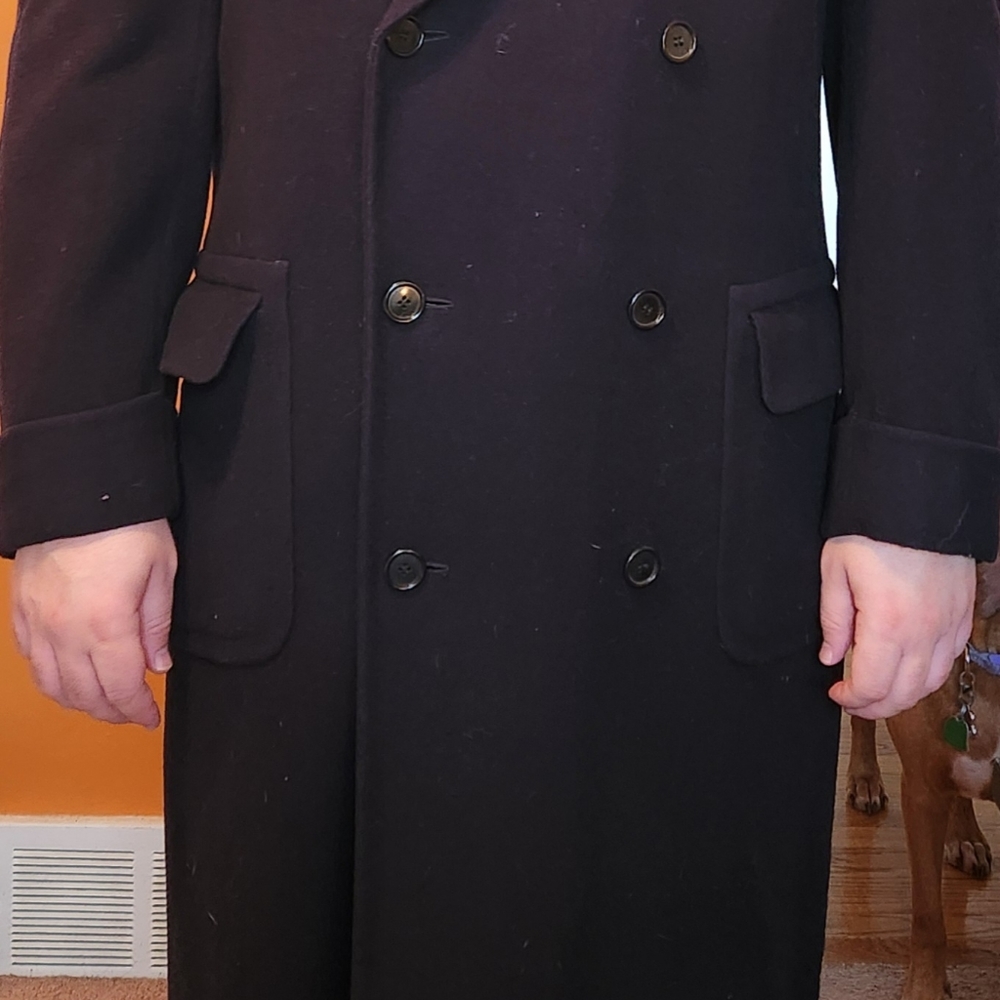 Warm & toasty! Men’s Canali coat, virgin wool, made in Italy black
